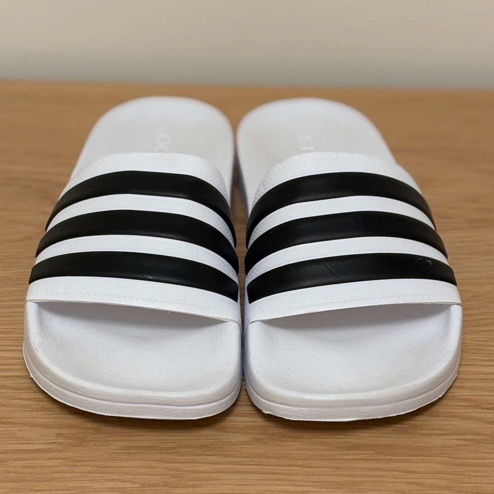 🦓 Adidas Adilette Slides white/core black/white